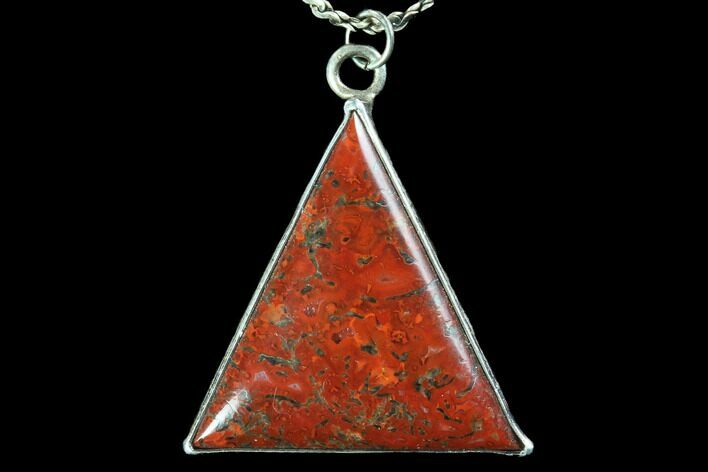 Polished Fossil Dinosaur Bone (Gembone) Necklace/Pendant #86119